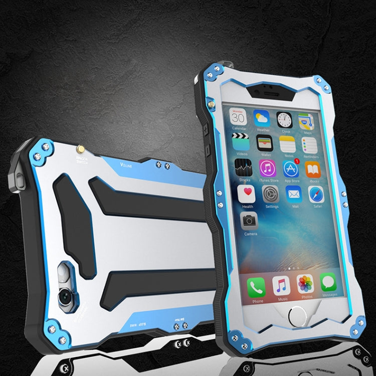 Professional and Powerful Dustproof Shatter-resistant Shockproof IPX7 Waterproof Carbon Fibre Metal Protective Case for iPhone 6 & 6s
