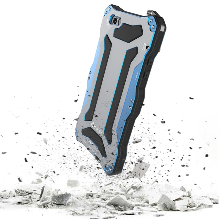 Professional and Powerful Dustproof Shatter-resistant Shockproof IPX7 Waterproof Carbon Fibre Metal Protective Case for iPhone 6 & 6s