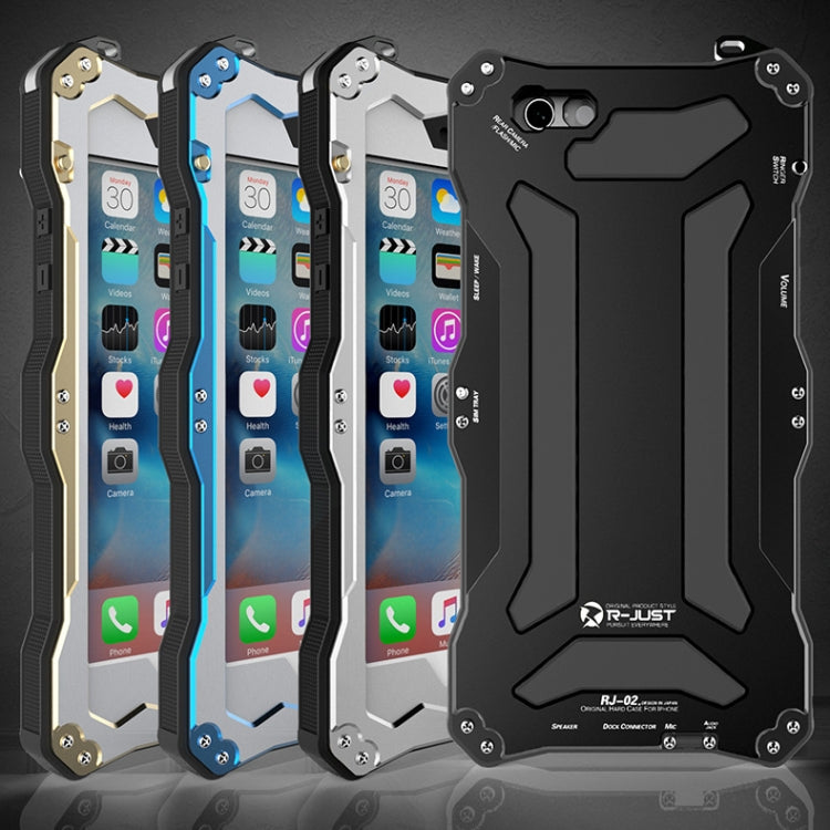 Professional and Powerful Dustproof Shatter-resistant Shockproof IPX7 Waterproof Carbon Fibre Metal Protective Case for iPhone 6 & 6s