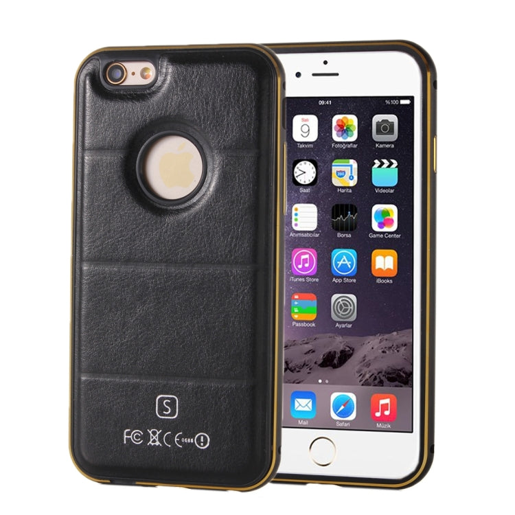 Separable Leather Case Back Shell Cover for iPhone 6 & 6s(Black)