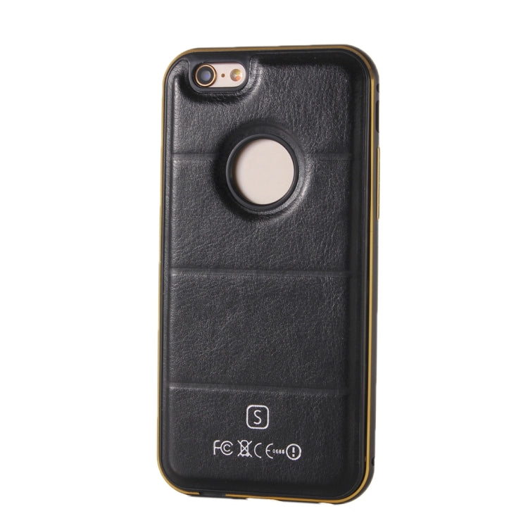 Separable Leather Case Back Shell Cover for iPhone 6 & 6s(Black)