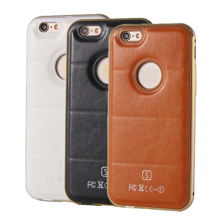 Separable Leather Case Back Shell Cover for iPhone 6 & 6s(Black)