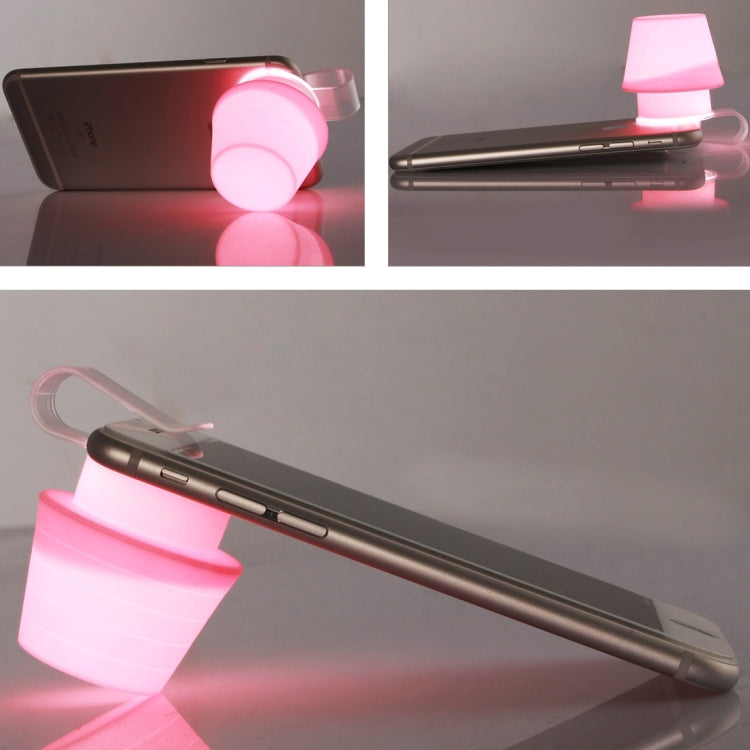 Creative Lovely and Mltiunctional Silicone Mobile Phone Clip Phone Camera Flash Lamp-shade Night Light Atmosphere Lamp Reading Lamp Bedside Lamp