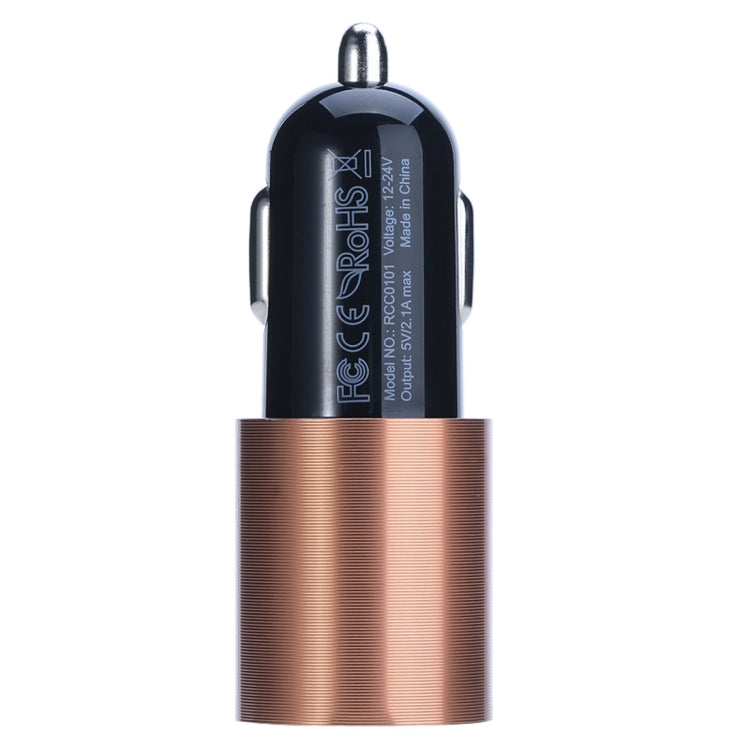 ROCK 5V 2.1A Dual USB Port Raid Car Charger Auto Adapter, For iPhone, Galaxy,  Huawei, Xiaomi, LG, HTC and other Smart Phones