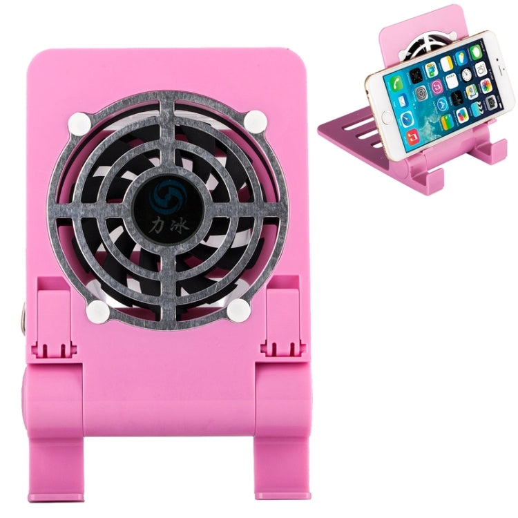 Mini Portable USB Cooling Blower Fan & Heat Sinking Holder for iPhone & iPad and Other Mobile Devices