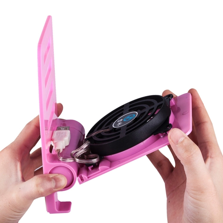 Mini Portable USB Cooling Blower Fan & Heat Sinking Holder for iPhone & iPad and Other Mobile Devices