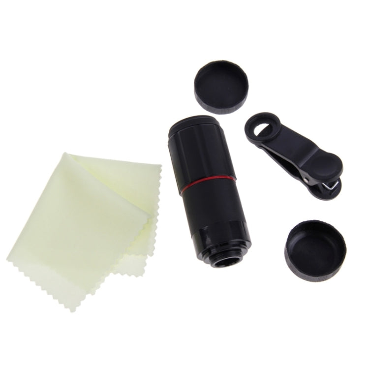 8x Zoom Telescope Telephoto Camera Lens with Clip, For iPhone, Galaxy, Sony, Lenovo, HTC, Huawei, Google, LG, Xiaomi and other Smartphones(Black)