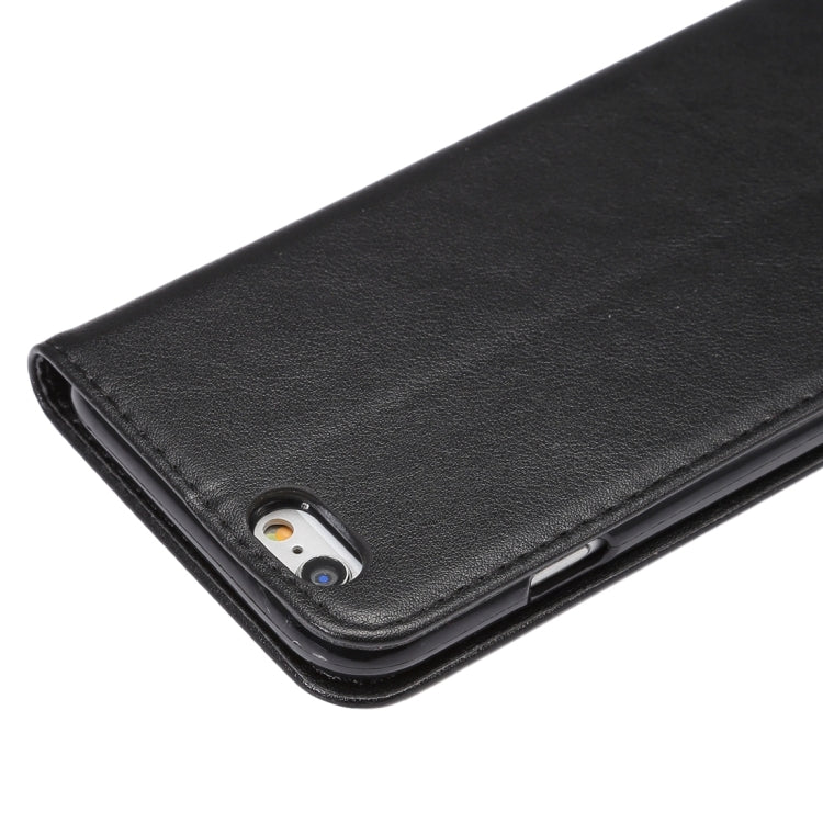 Sheep Texture Magnetic Adsorption Horizontal Flip PU Leather Case with Card Slot & Holder for iPhone 6 & 6s