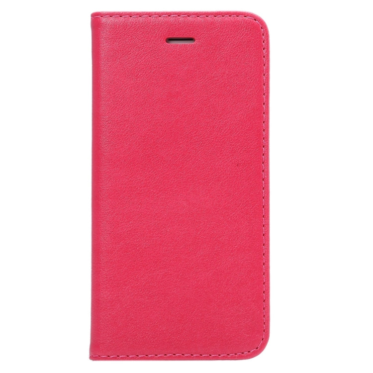 Sheep Texture Magnetic Adsorption Horizontal Flip PU Leather Case with Card Slot & Holder for iPhone 6 & 6s