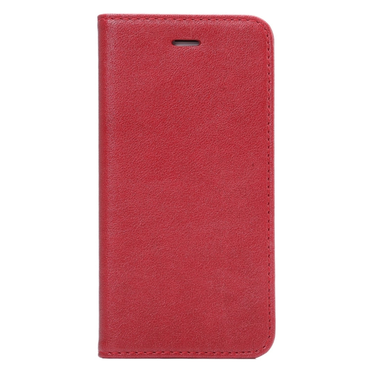 Sheep Texture Magnetic Adsorption Horizontal Flip PU Leather Case with Card Slot & Holder for iPhone 6 & 6s