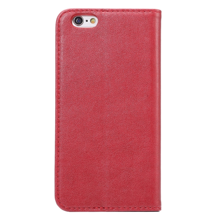 Sheep Texture Magnetic Adsorption Horizontal Flip PU Leather Case with Card Slot & Holder for iPhone 6 & 6s