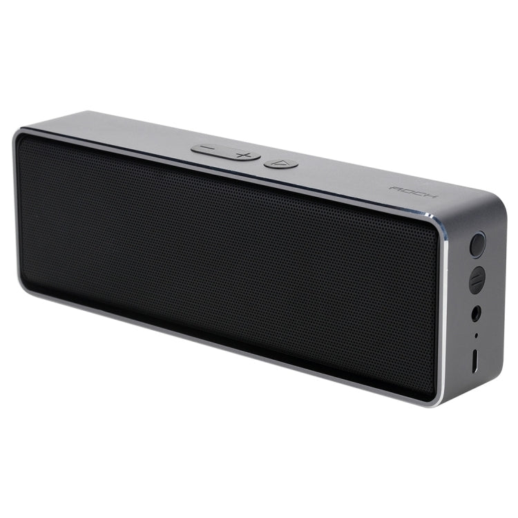 Rock MUBOX Portable Aluminum Stereo Bluetooth V4.0 Music Speaker with Two Strong Speaker Drivers & Mic, Support NFC & AUX IN
