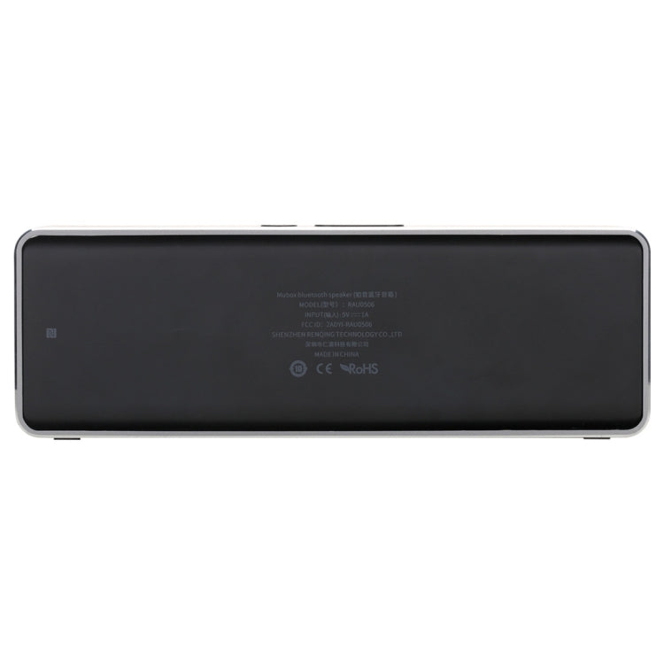 Rock MUBOX Portable Aluminum Stereo Bluetooth V4.0 Music Speaker with Two Strong Speaker Drivers & Mic, Support NFC & AUX IN