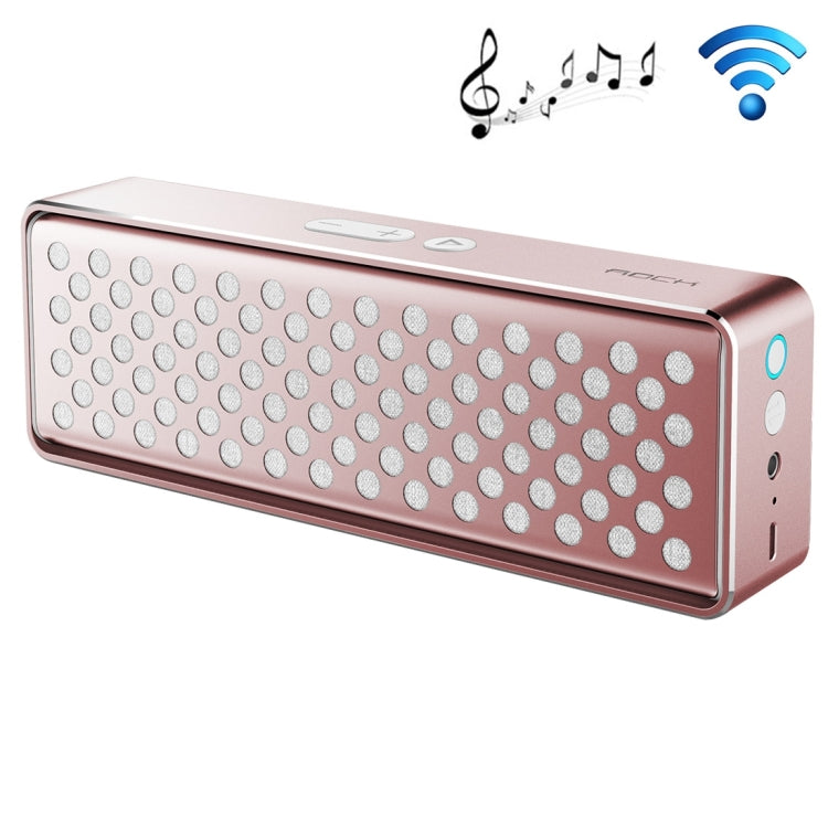 Rock MUBOX Portable Aluminum Stereo Bluetooth V4.0 Music Speaker with Two Strong Speaker Drivers & Mic, Support NFC & AUX IN