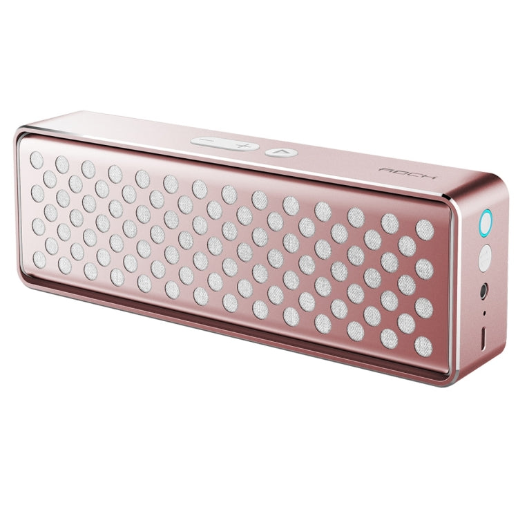 Rock MUBOX Portable Aluminum Stereo Bluetooth V4.0 Music Speaker with Two Strong Speaker Drivers & Mic, Support NFC & AUX IN