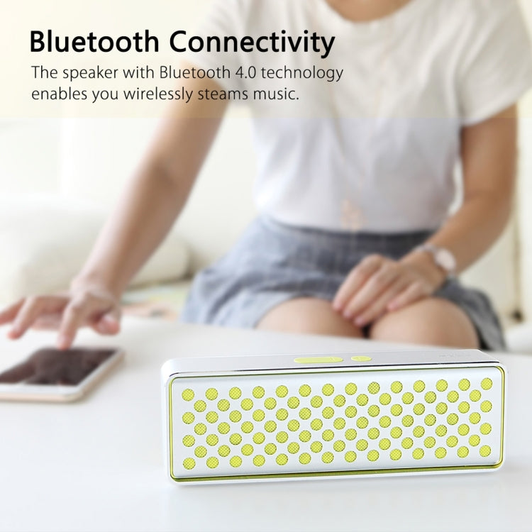 Rock MUBOX Portable Aluminum Stereo Bluetooth V4.0 Music Speaker with Two Strong Speaker Drivers & Mic, Support NFC & AUX IN
