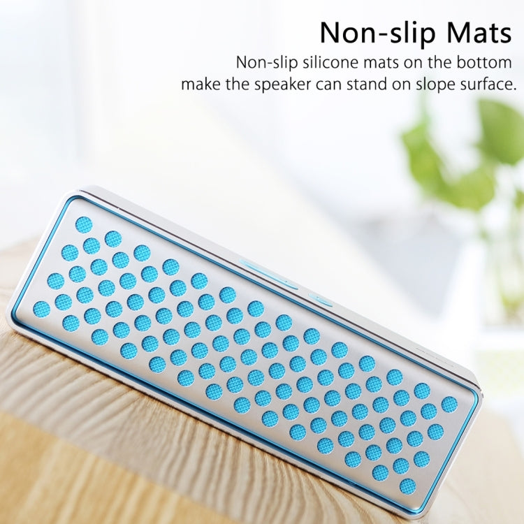 Rock MUBOX Portable Aluminum Stereo Bluetooth V4.0 Music Speaker with Two Strong Speaker Drivers & Mic, Support NFC & AUX IN