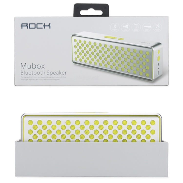 Rock MUBOX Portable Aluminum Stereo Bluetooth V4.0 Music Speaker with Two Strong Speaker Drivers & Mic, Support NFC & AUX IN