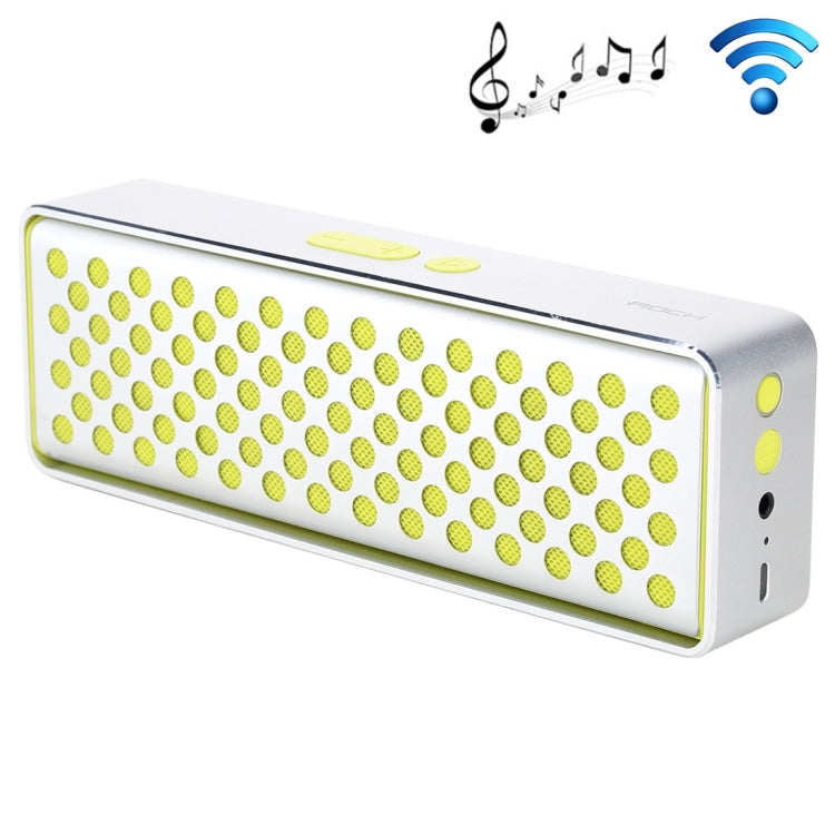 Rock MUBOX Portable Aluminum Stereo Bluetooth V4.0 Music Speaker with Two Strong Speaker Drivers & Mic, Support NFC & AUX IN