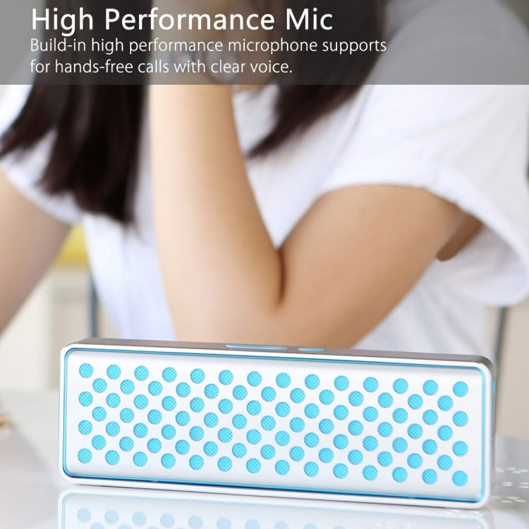 Rock MUBOX Portable Aluminum Stereo Bluetooth V4.0 Music Speaker with Two Strong Speaker Drivers & Mic, Support NFC & AUX IN
