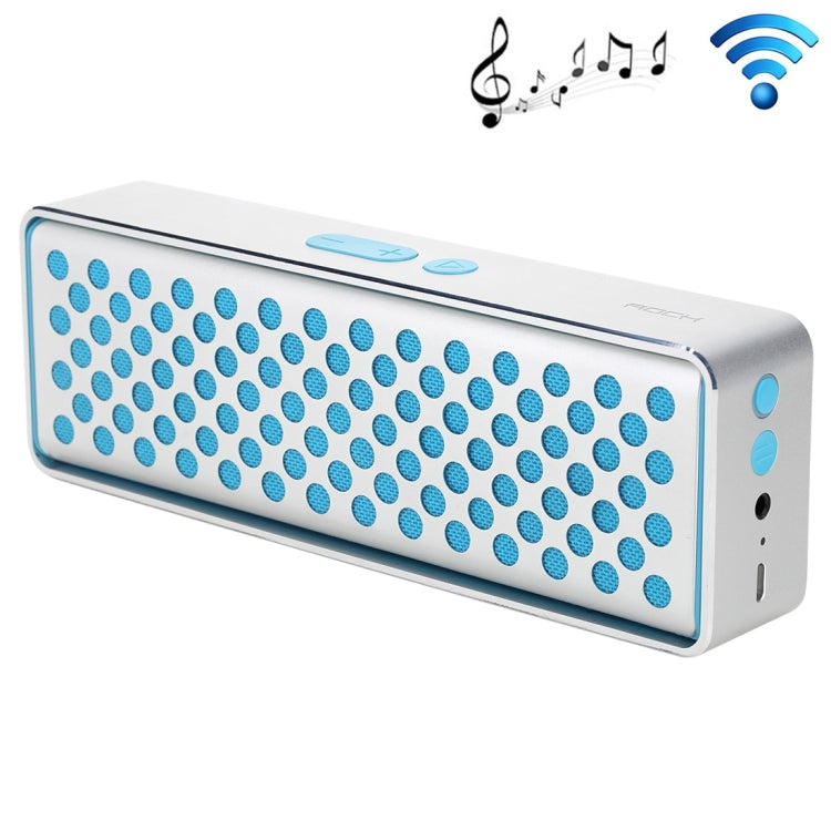 Rock MUBOX Portable Aluminum Stereo Bluetooth V4.0 Music Speaker with Two Strong Speaker Drivers & Mic, Support NFC & AUX IN
