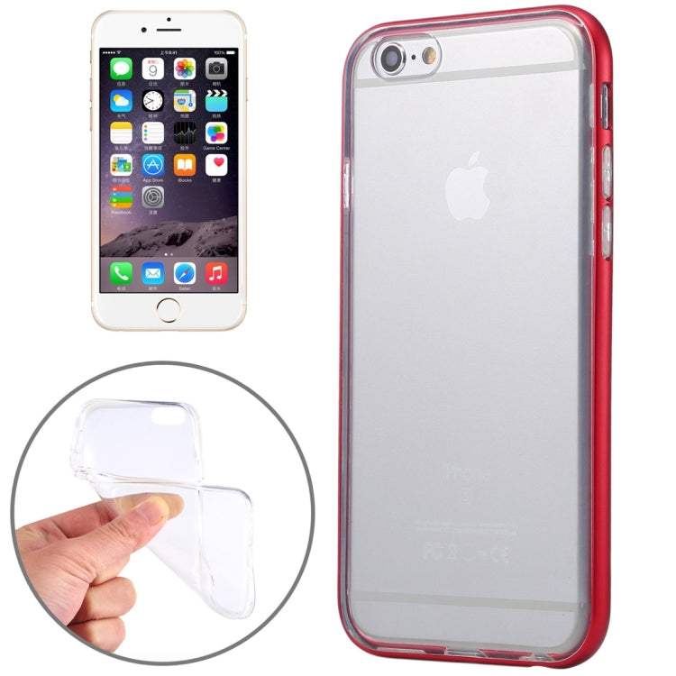 TPU Cover + Metal Bumper Frame Combination Case for iPhone 6 & 6s