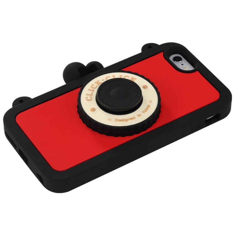ROCK 3D Click-Click Camera Shaped Silicone Case with Strap & Remote Shutter for iPhone 6 & 6s