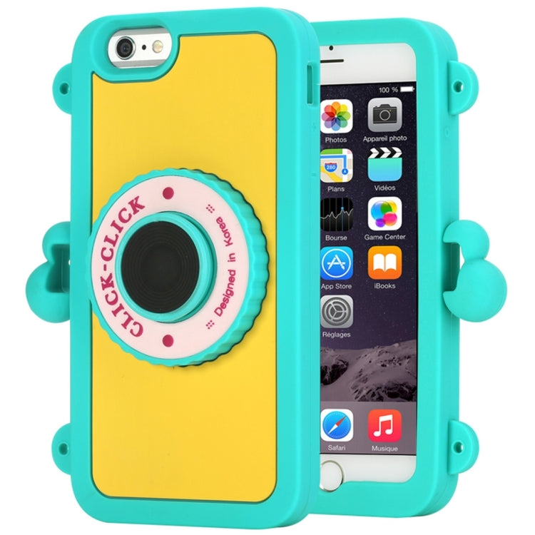 ROCK 3D Click-Click Camera Shaped Silicone Case with Strap & Remote Shutter for iPhone 6 & 6s