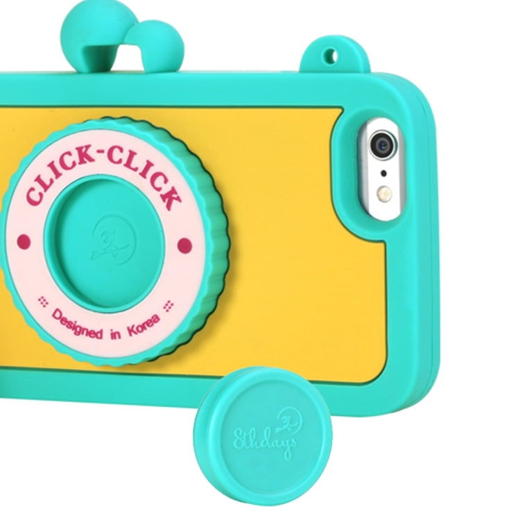 ROCK 3D Click-Click Camera Shaped Silicone Case with Strap & Remote Shutter for iPhone 6 & 6s