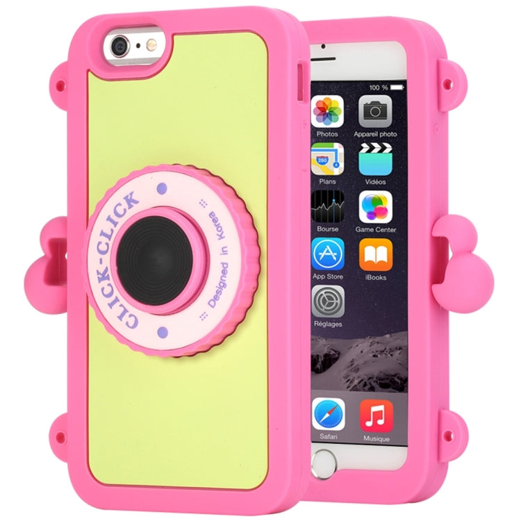 ROCK 3D Click-Click Camera Shaped Silicone Case with Strap & Remote Shutter for iPhone 6 & 6s