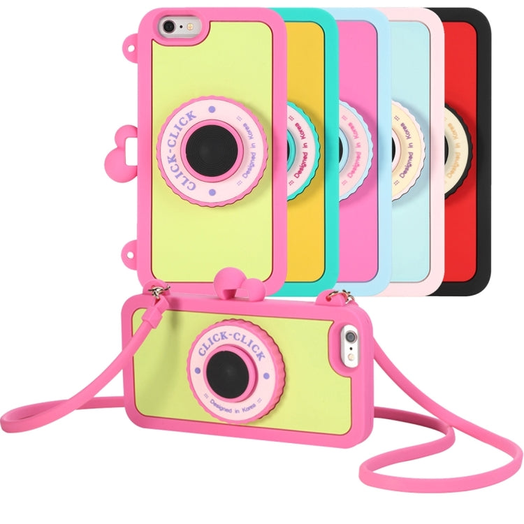 ROCK 3D Click-Click Camera Shaped Silicone Case with Strap & Remote Shutter for iPhone 6 & 6s