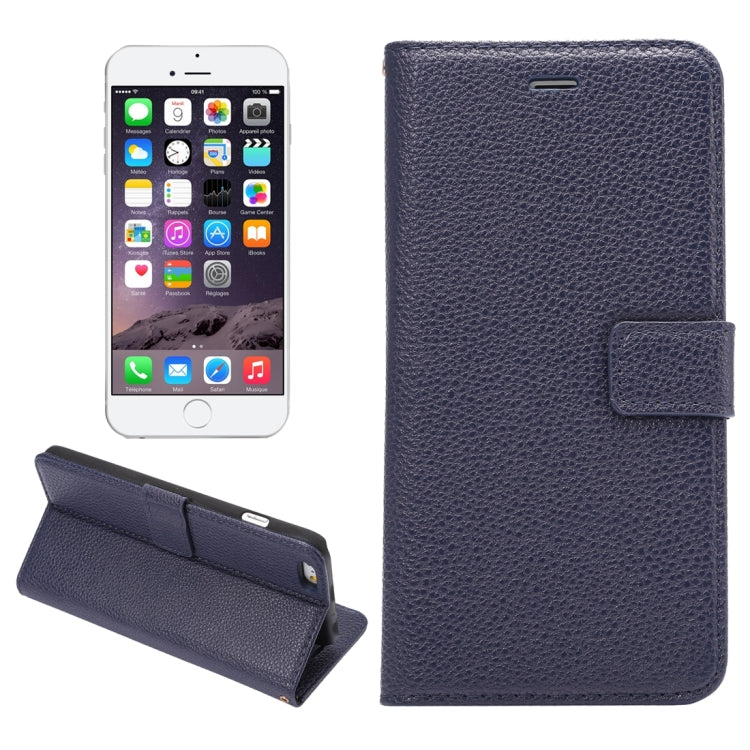 Litchi Texture Horizontal Flip Leather Case with Card Slots & Holder & Wallet & Photo Frame & Lanyard for iPhone 6 & 6s