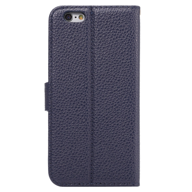 Litchi Texture Horizontal Flip Leather Case with Card Slots & Holder & Wallet & Photo Frame & Lanyard for iPhone 6 & 6s