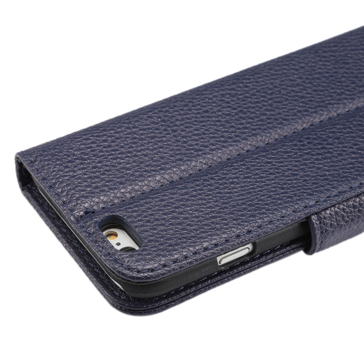 Litchi Texture Horizontal Flip Leather Case with Card Slots & Holder & Wallet & Photo Frame & Lanyard for iPhone 6 & 6s
