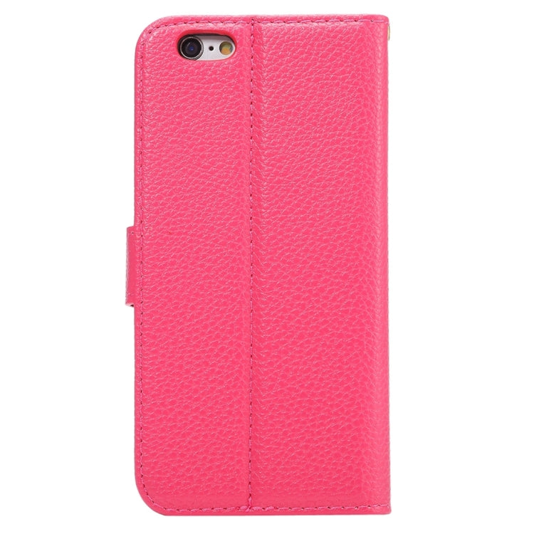 Litchi Texture Horizontal Flip Leather Case with Card Slots & Holder & Wallet & Photo Frame & Lanyard for iPhone 6 & 6s