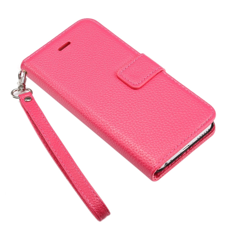 Litchi Texture Horizontal Flip Leather Case with Card Slots & Holder & Wallet & Photo Frame & Lanyard for iPhone 6 & 6s