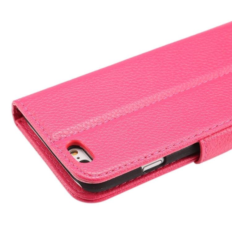 Litchi Texture Horizontal Flip Leather Case with Card Slots & Holder & Wallet & Photo Frame & Lanyard for iPhone 6 & 6s