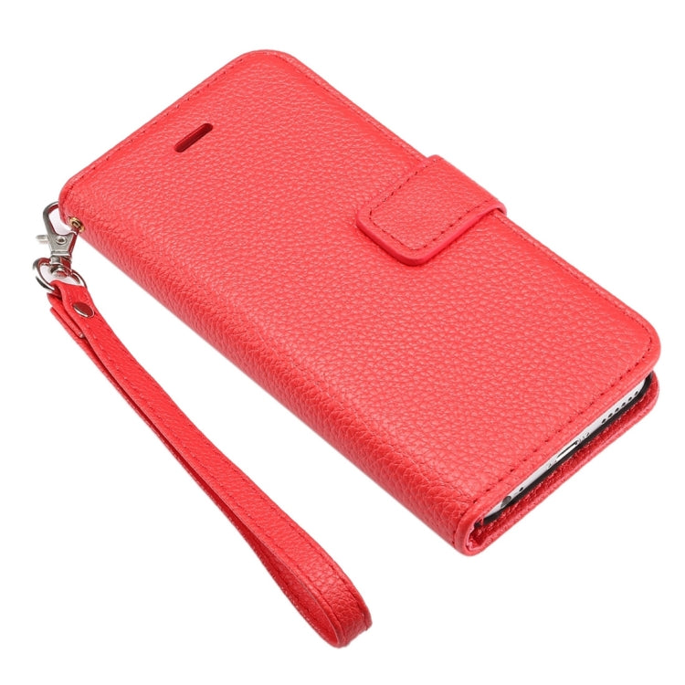 Litchi Texture Horizontal Flip Leather Case with Card Slots & Holder & Wallet & Photo Frame & Lanyard for iPhone 6 & 6s