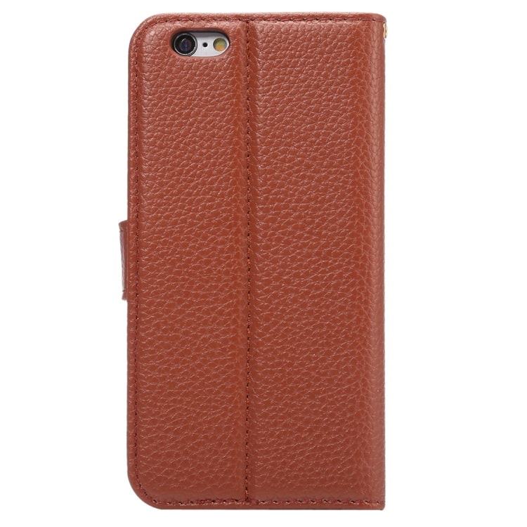 Litchi Texture Horizontal Flip Leather Case with Card Slots & Holder & Wallet & Photo Frame & Lanyard for iPhone 6 & 6s