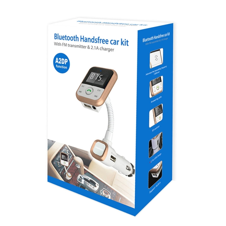 BT67 Bluetooth Car Kit MP3 Player FM Transmitter with Remote Control, 5V 2.1A USB Car Charger for iPhone 6 / iPad / Galaxy S6 / Mobile Phone
