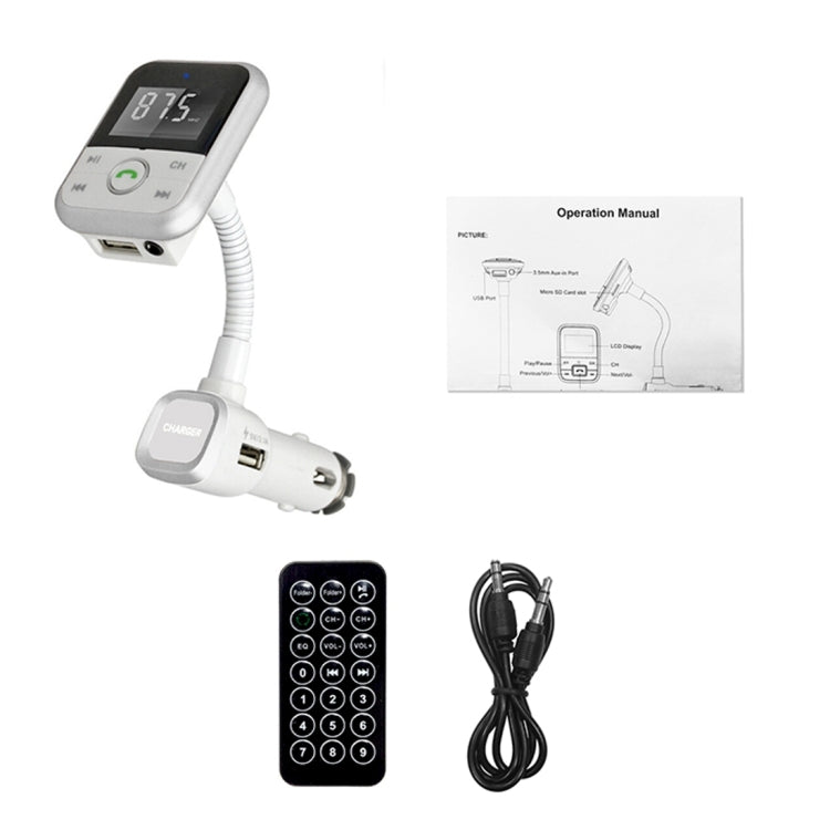 BT67 Bluetooth Car Kit MP3 Player FM Transmitter with Remote Control, 5V 2.1A USB Car Charger for iPhone 6 / iPad / Galaxy S6 / Mobile Phone