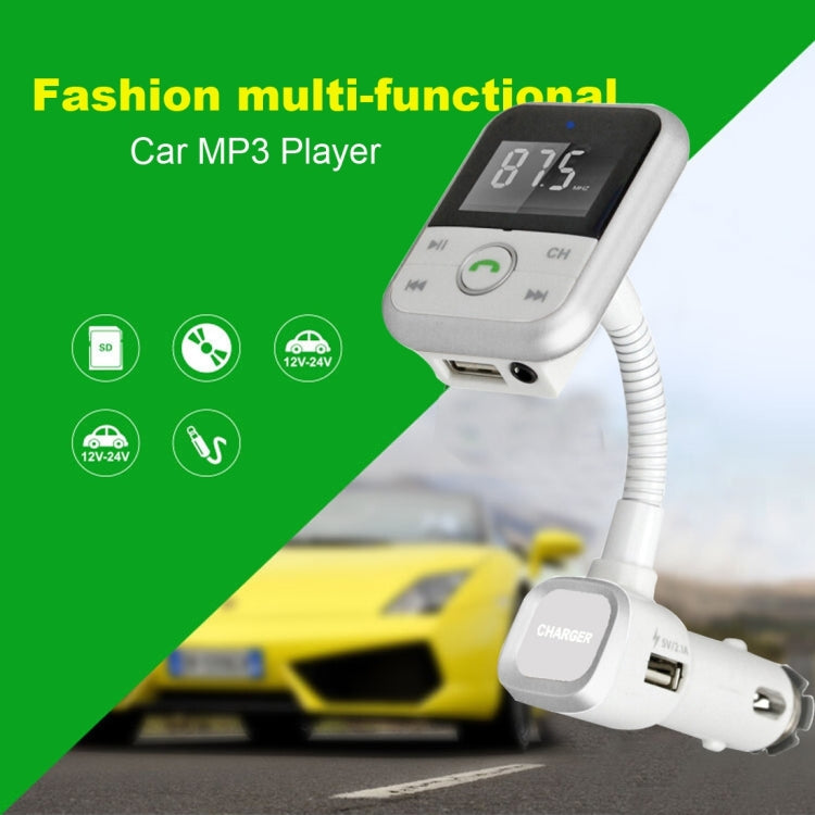BT67 Bluetooth Car Kit MP3 Player FM Transmitter with Remote Control, 5V 2.1A USB Car Charger for iPhone 6 / iPad / Galaxy S6 / Mobile Phone