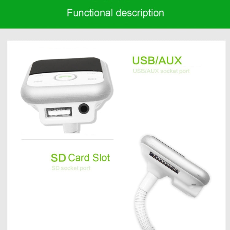 BT67 Bluetooth Car Kit MP3 Player FM Transmitter with Remote Control, 5V 2.1A USB Car Charger for iPhone 6 / iPad / Galaxy S6 / Mobile Phone