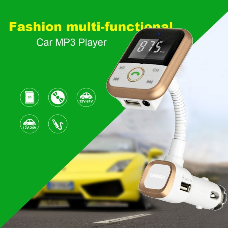 BT67 Bluetooth Car Kit MP3 Player FM Transmitter with Remote Control, 5V 2.1A USB Car Charger for iPhone 6 / iPad / Galaxy S6 / Mobile Phone