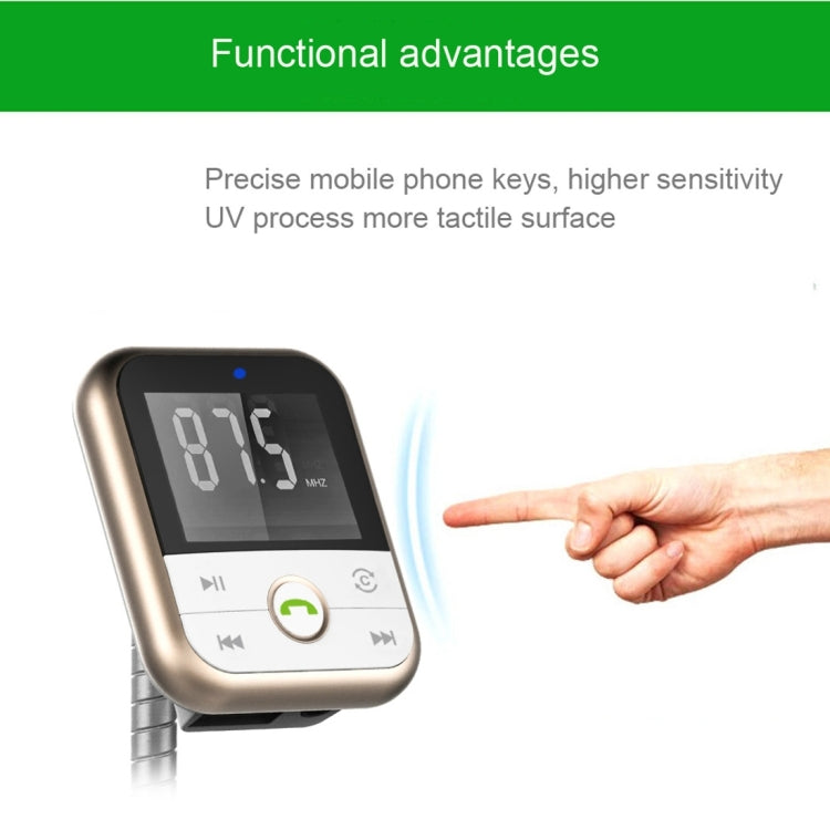 BT67 Bluetooth Car Kit MP3 Player FM Transmitter with Remote Control, 5V 2.1A USB Car Charger for iPhone 6 / iPad / Galaxy S6 / Mobile Phone