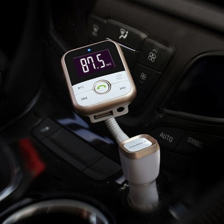BT67 Bluetooth Car Kit MP3 Player FM Transmitter with Remote Control, 5V 2.1A USB Car Charger for iPhone 6 / iPad / Galaxy S6 / Mobile Phone