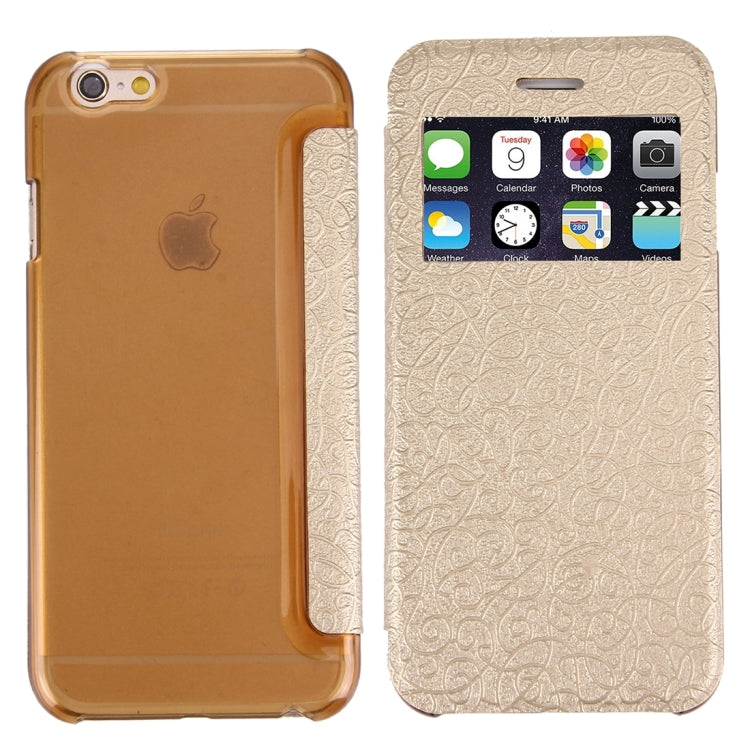 Flower of Palace Pattern Flip Leather Case with Card Slot & Caller ID Display for iPhone 6 & 6
