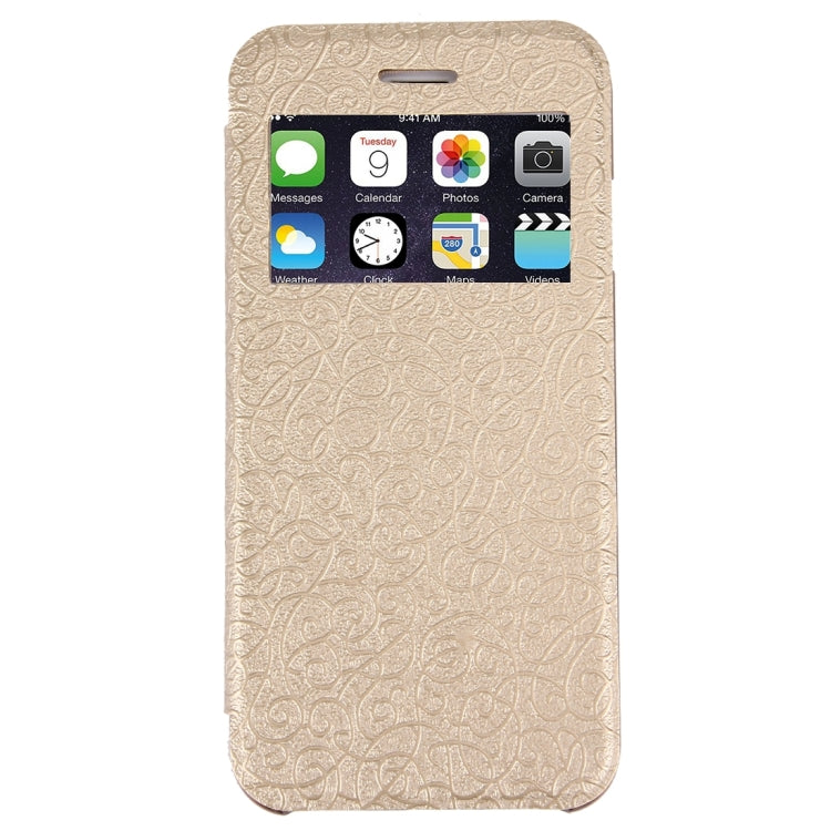 Flower of Palace Pattern Flip Leather Case with Card Slot & Caller ID Display for iPhone 6 & 6