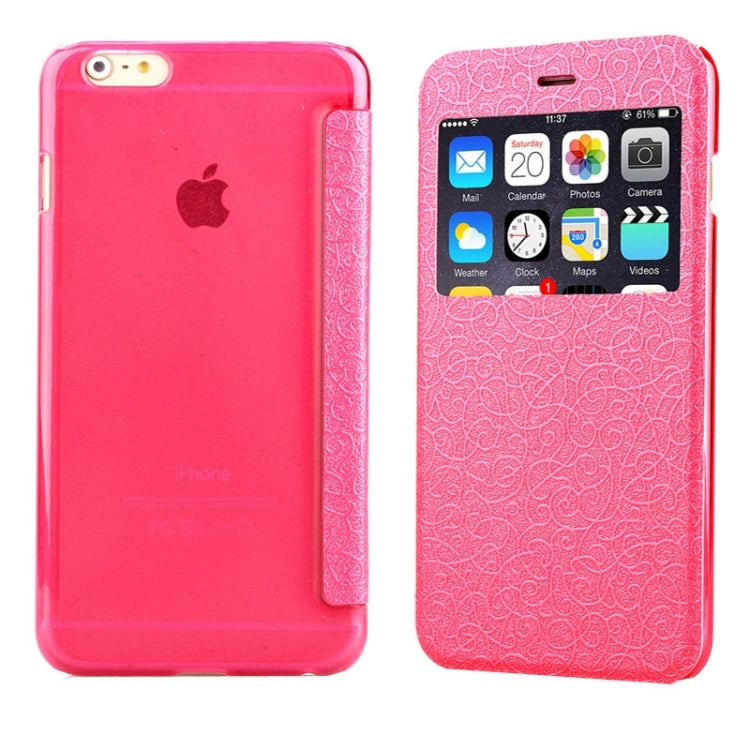 Flower of Palace Pattern Flip Leather Case with Card Slot & Caller ID Display for iPhone 6 & 6