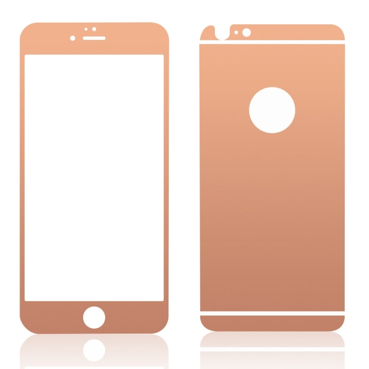 0.3mm Ultra-thin Plating Full Screen Front + Back Color Mirror Tempered Glass Screen Protector for iPhone 6 & 6s